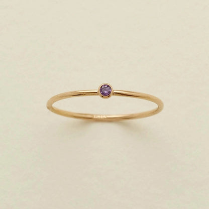 Marina Minimalist Birthstone Ring