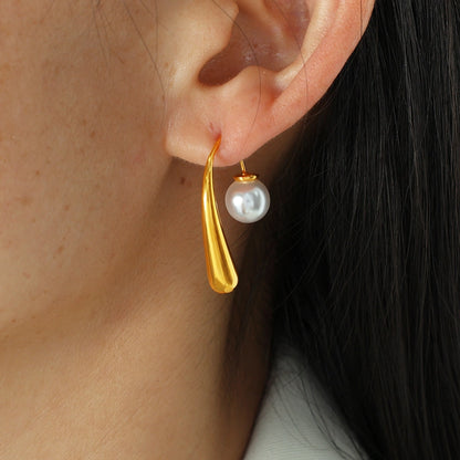 Nordic Pearl Drop Earrings