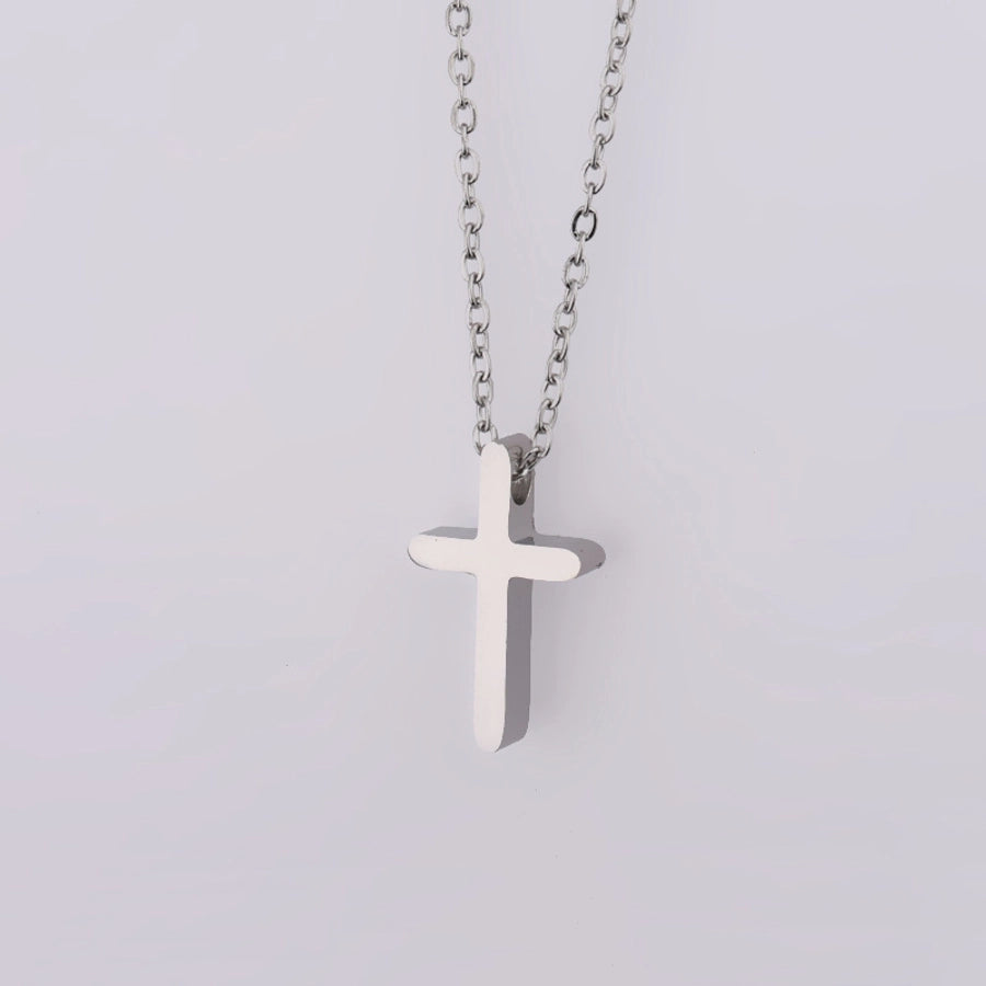 Minimalist Cross Pendant Necklace