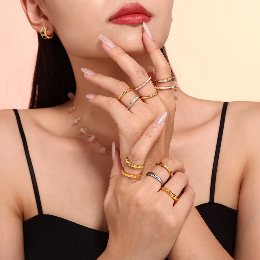 Odette Minimalist Stackable Band Rings