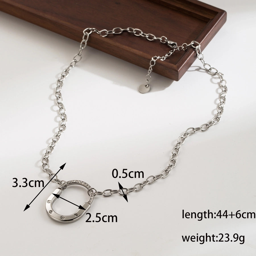 Oval Locker Pendant Necklace