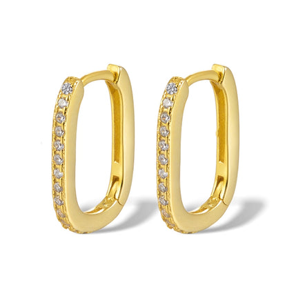 Elegant 925 Silver Hoop Earrings