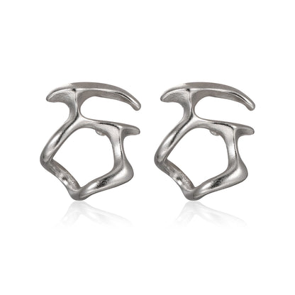 Gaudi Art Silver Stud Earrings