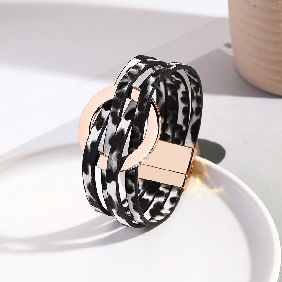 Retro Leather Wrap Bracelet