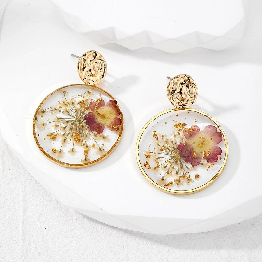 Garden Resin Floral Dangle Earrings