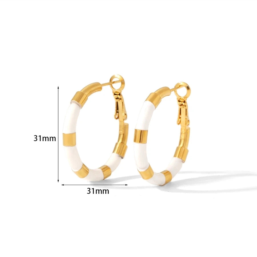 Young Love Resin Hoop Earrings