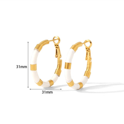 Young Love Resin Hoop Earrings