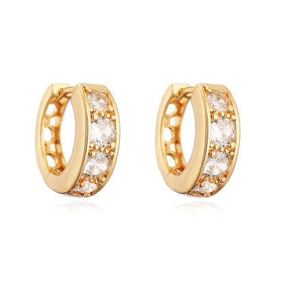 Clarisse Zircon Hoop Earrings