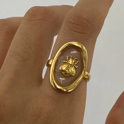 Bee Resin Open Ring