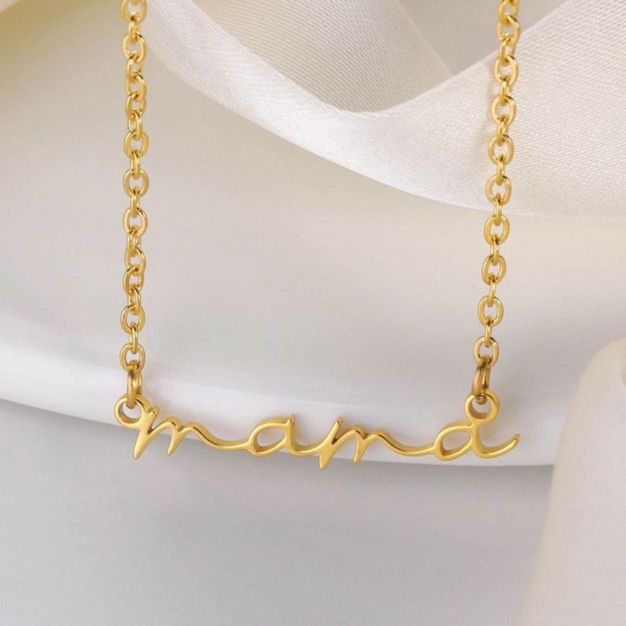 Minimalist Mama Chain Necklace