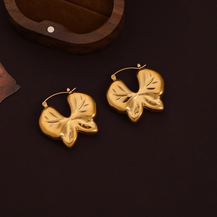 Iris Butterfly Hoop Earrings