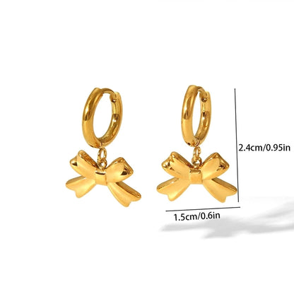 Coquette Charm Hoop Earrings