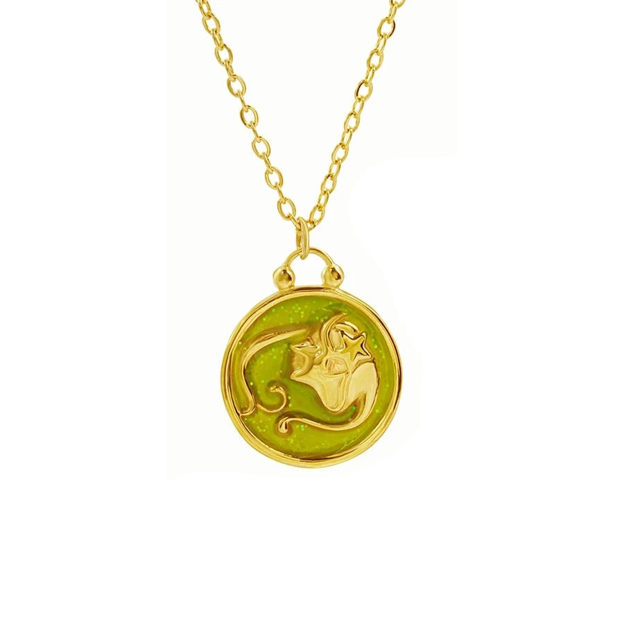 Fabiana Enamel Zodiac Pendant Necklace