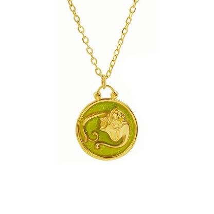 Fabiana Enamel Zodiac Pendant Necklace