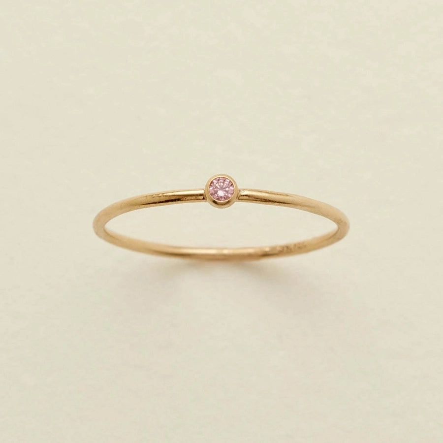 Marina Minimalist Birthstone Ring