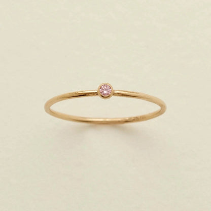 Marina Minimalist Birthstone Ring