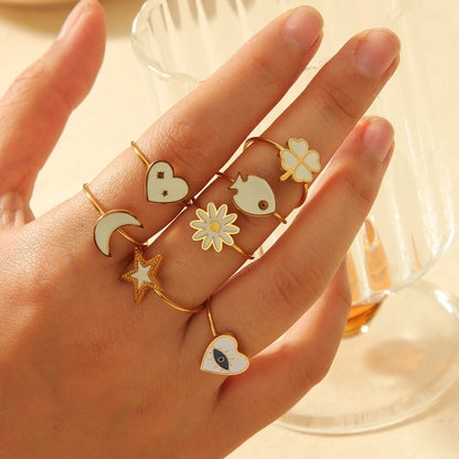 Retro Cutie Open Rings