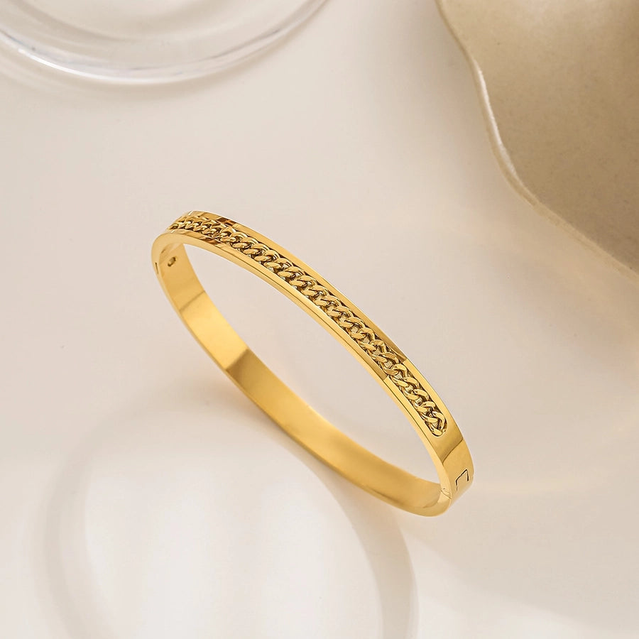 Minimalist Zircon Bangle Bracelets