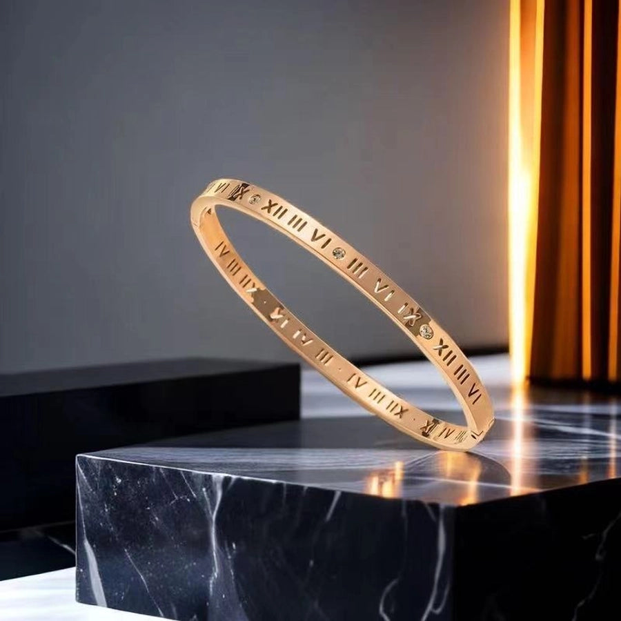 Minimalist Zircon Bangle Bracelets