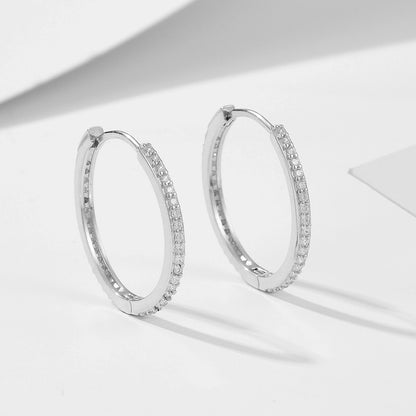 Dainty 925 Silver Hoop Earrings