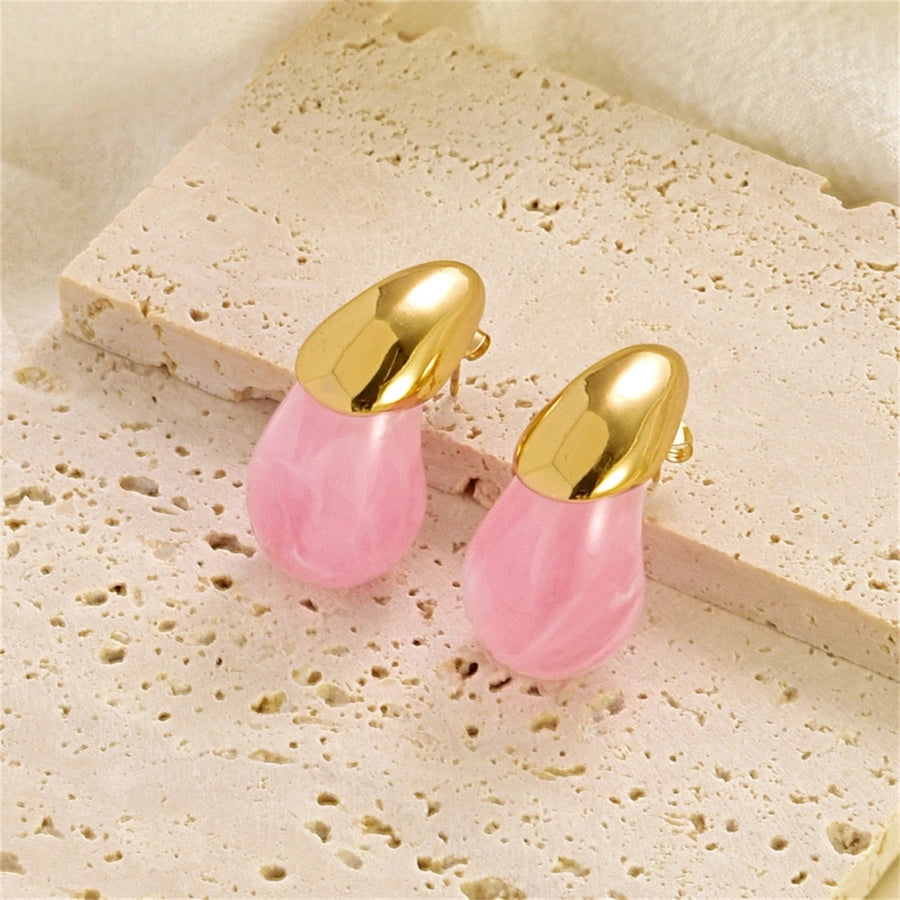 Emilia Resin Droplet Stud Earrings