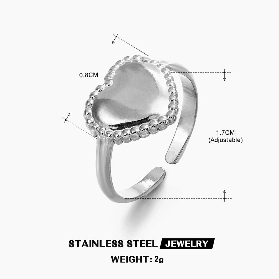 Taylor Heart Open Rings