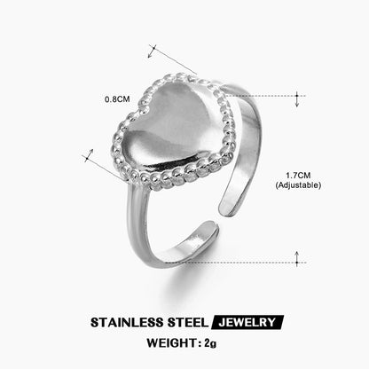 Taylor Heart Open Rings