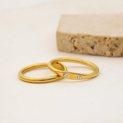 Minimalist Zodiac Sign Band Rings