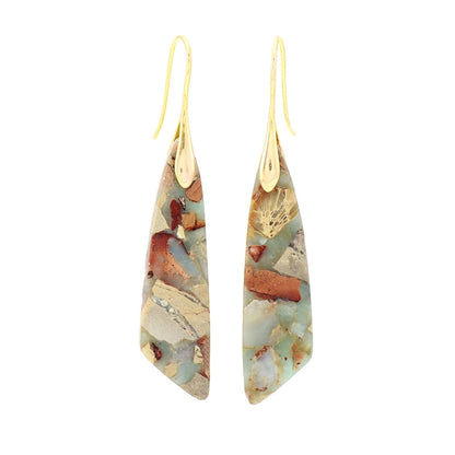 Celina Dragon Stone Drop Earrings