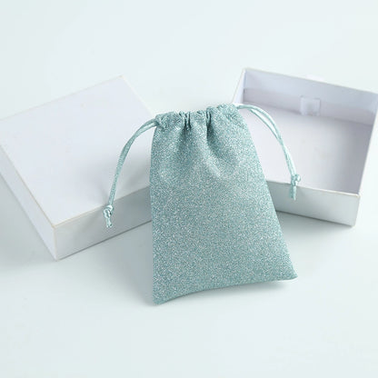 Pastel Glitter Jewelry Pouch