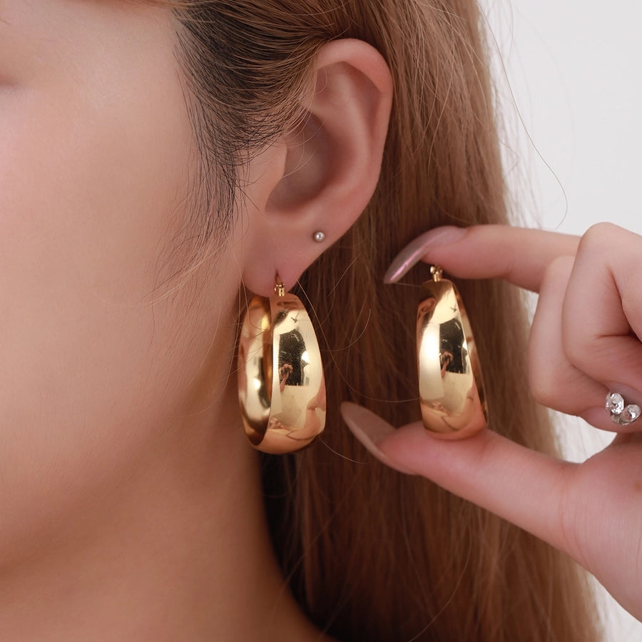 Leila Statement Hoop Earrings