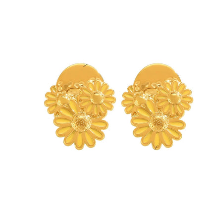 Chrysanthemum Statement Stud Earrings