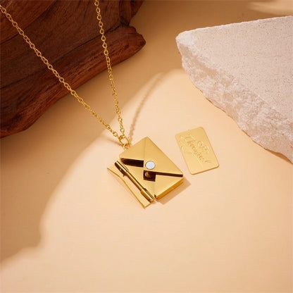 Love Envelope Pendant Necklace