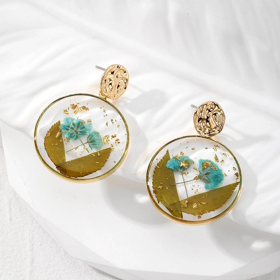 Garden Resin Floral Dangle Earrings