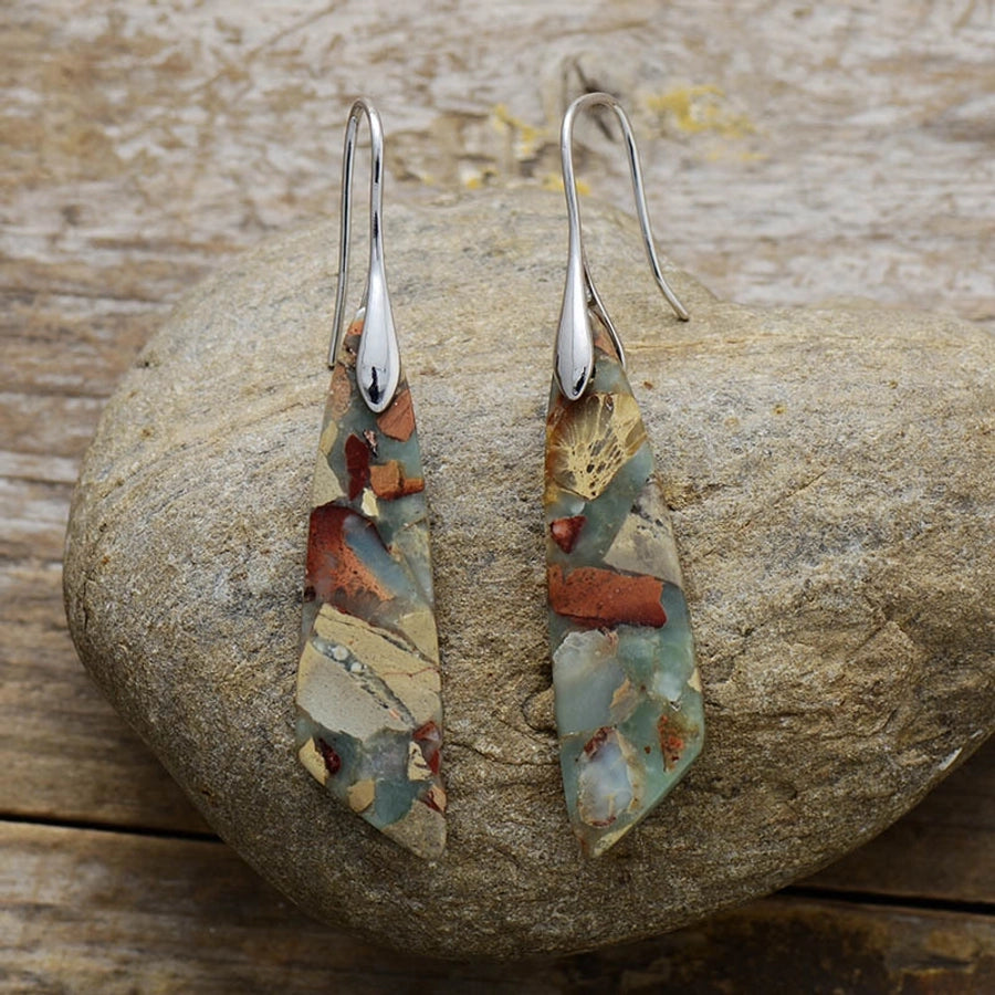 Celina Dragon Stone Drop Earrings