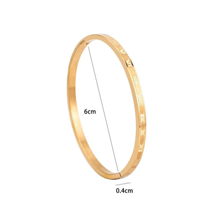 Roman Numeral Stackable Bangles