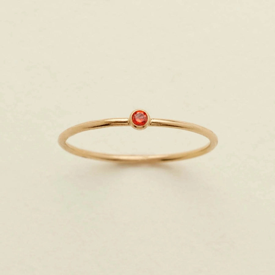 Marina Minimalist Birthstone Ring