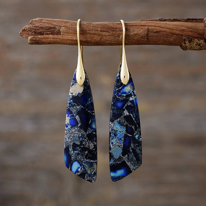 Celina Dragon Stone Drop Earrings