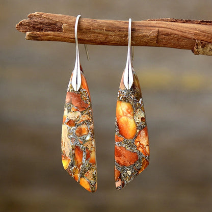 Celina Dragon Stone Drop Earrings