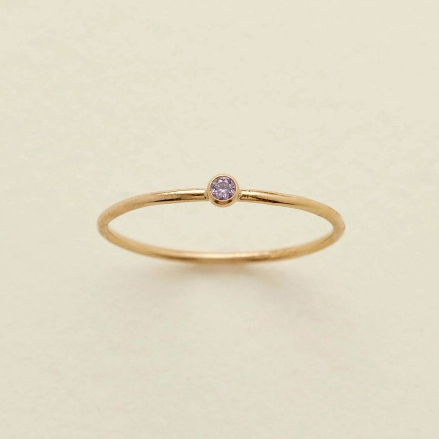 Marina Minimalist Birthstone Ring