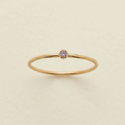 Marina Minimalist Birthstone Ring