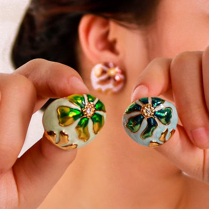 Florence Flower Art Stud Earrings