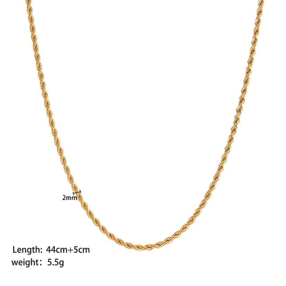 Dainty 18K Gold Necklace Chains