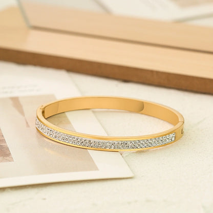 Minimalist Zircon Bangle Bracelets