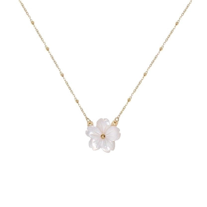 Minimalist Sakura Pendant Necklace