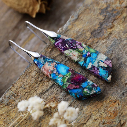 Celina Dragon Stone Drop Earrings