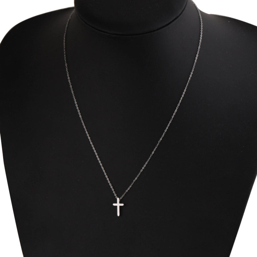 Minimalist Cross Pendant Necklace