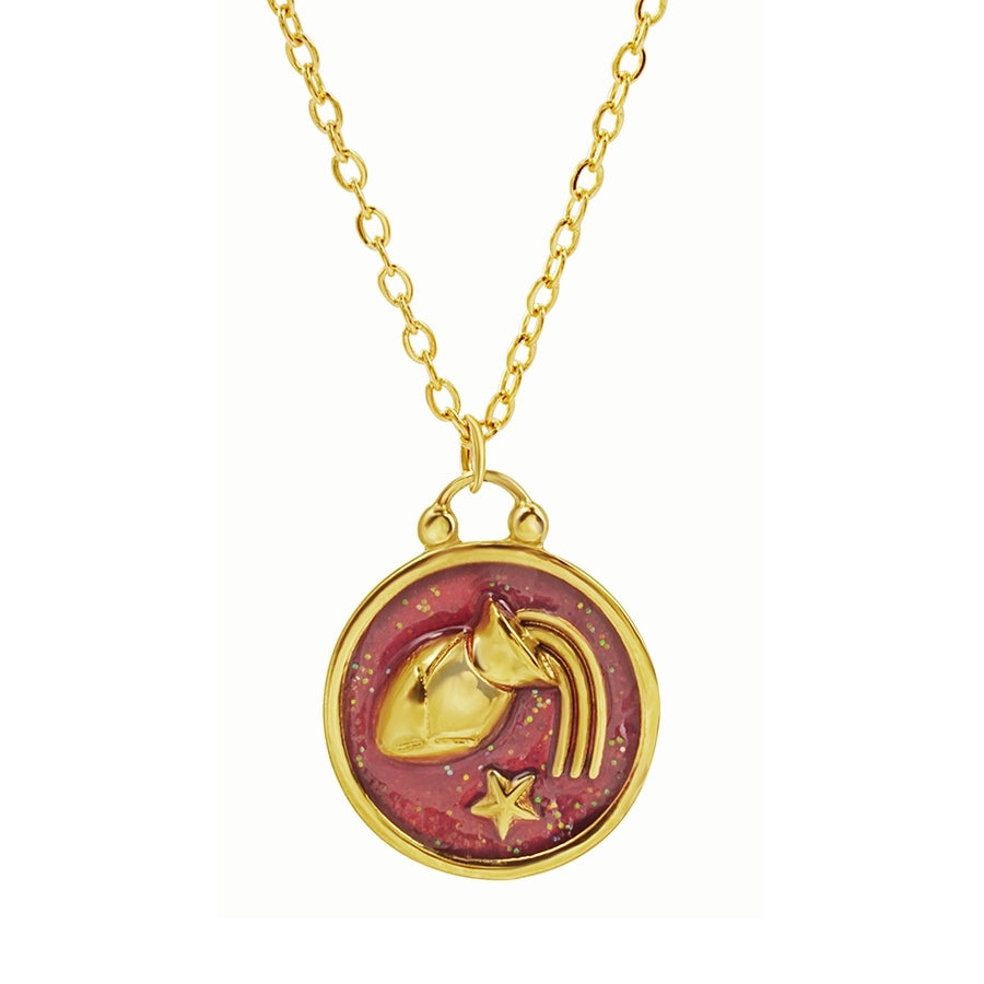 Fabiana Enamel Zodiac Pendant Necklace