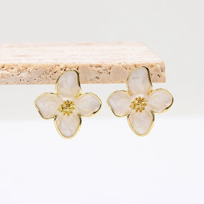 Lolita Enamel Flower Stud Earrings