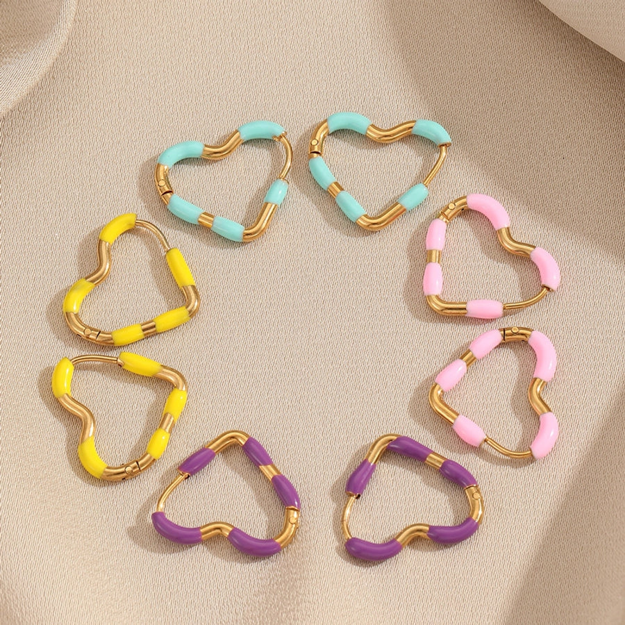 Young Love Heart Hoop Earrings